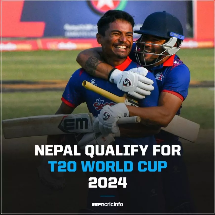 Nepal qualify for the 2024 T20 World Cup ( Nepal vs UAE )